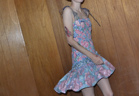 kitten garden mini dress S