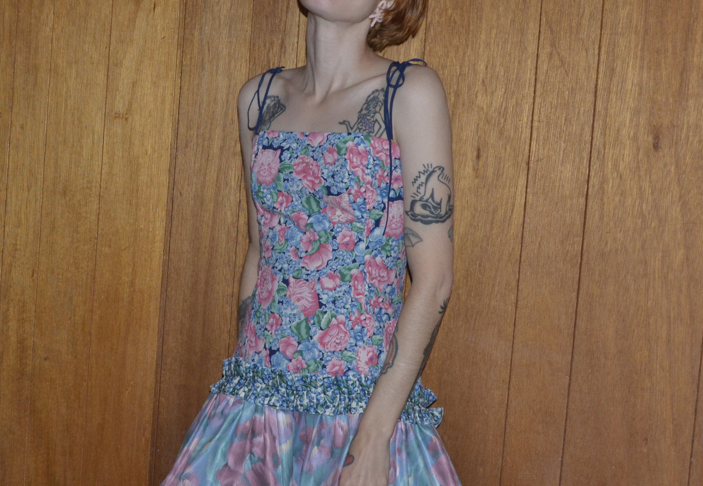 kitten garden mini dress S