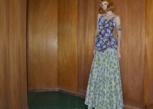 cotton voile tulip gown L