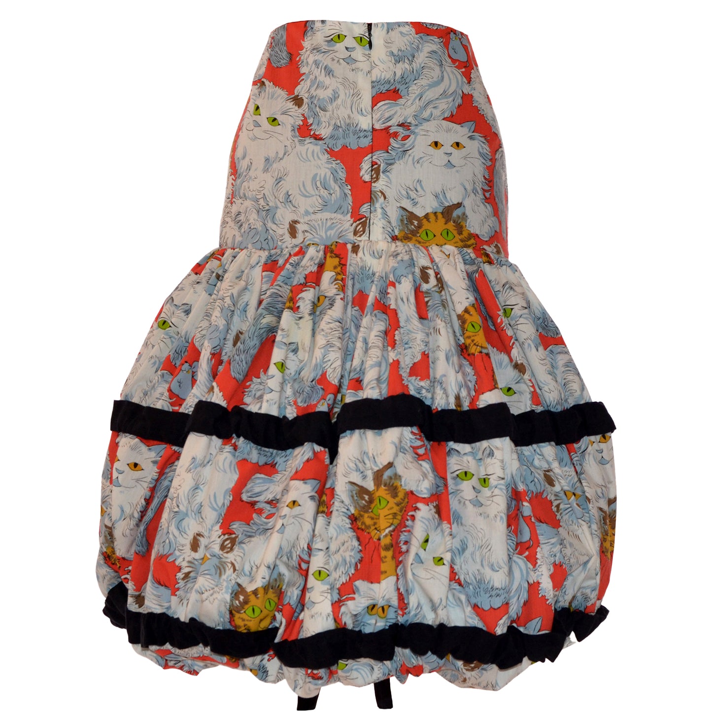 bow trimmed cat + mouse skirt L