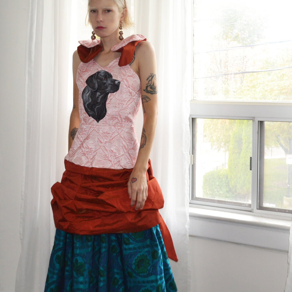 brocade labrador dress, size 6