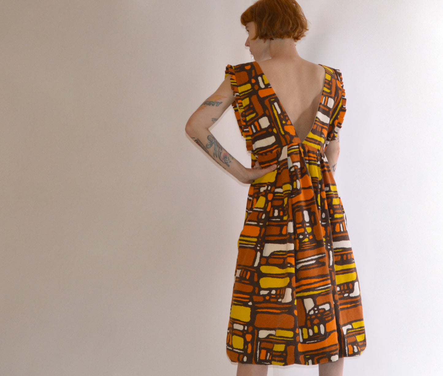 midcentury mod bubble dress M/L