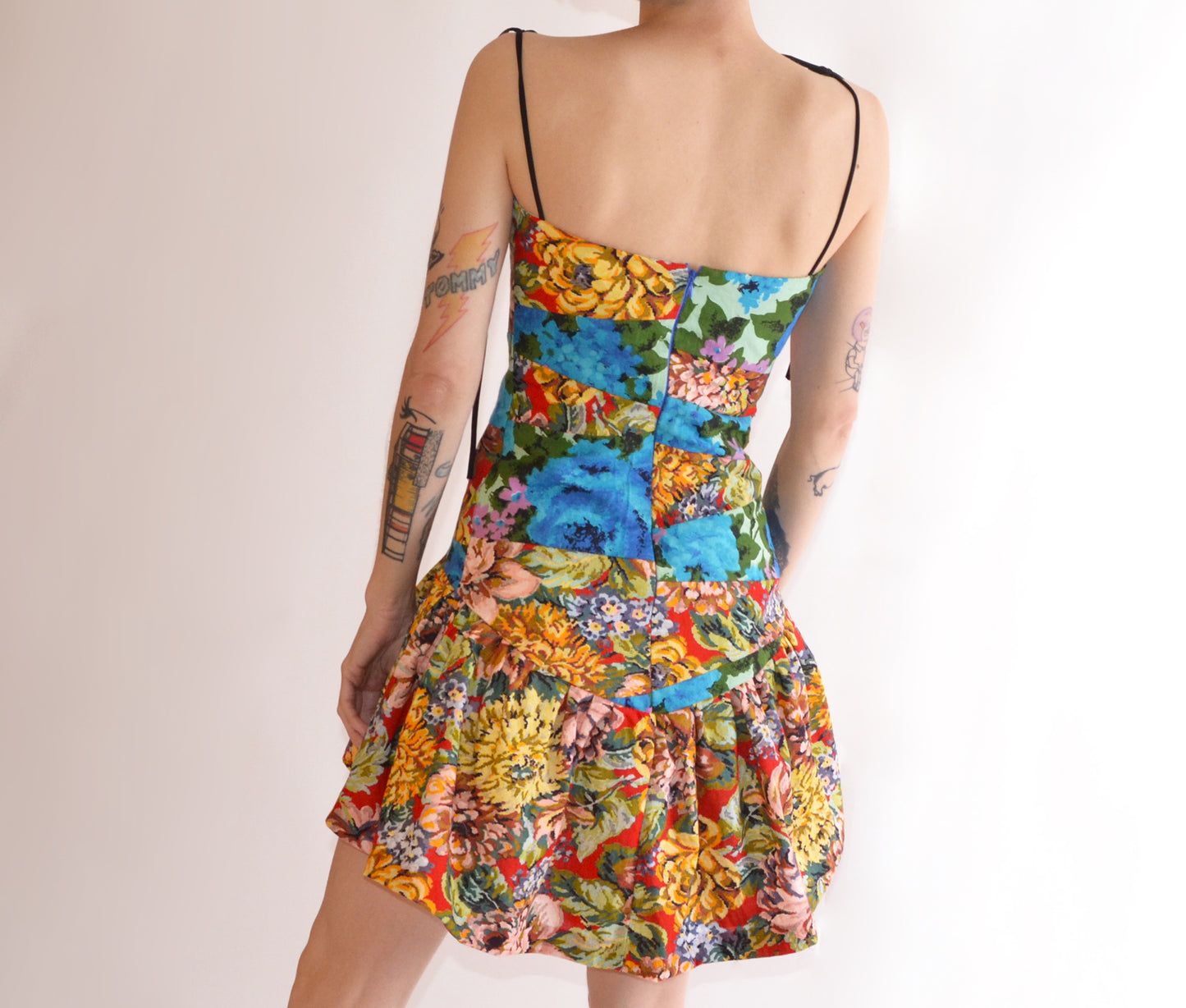 mix-up floral mini dress XS