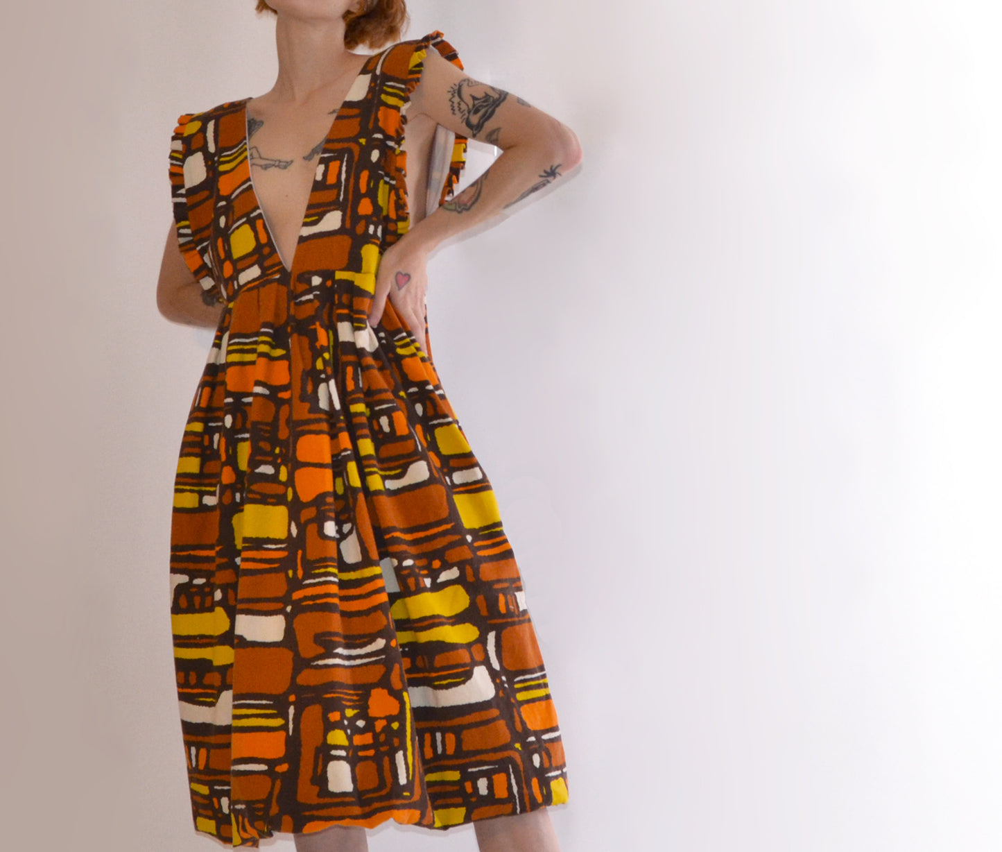 midcentury mod bubble dress M/L