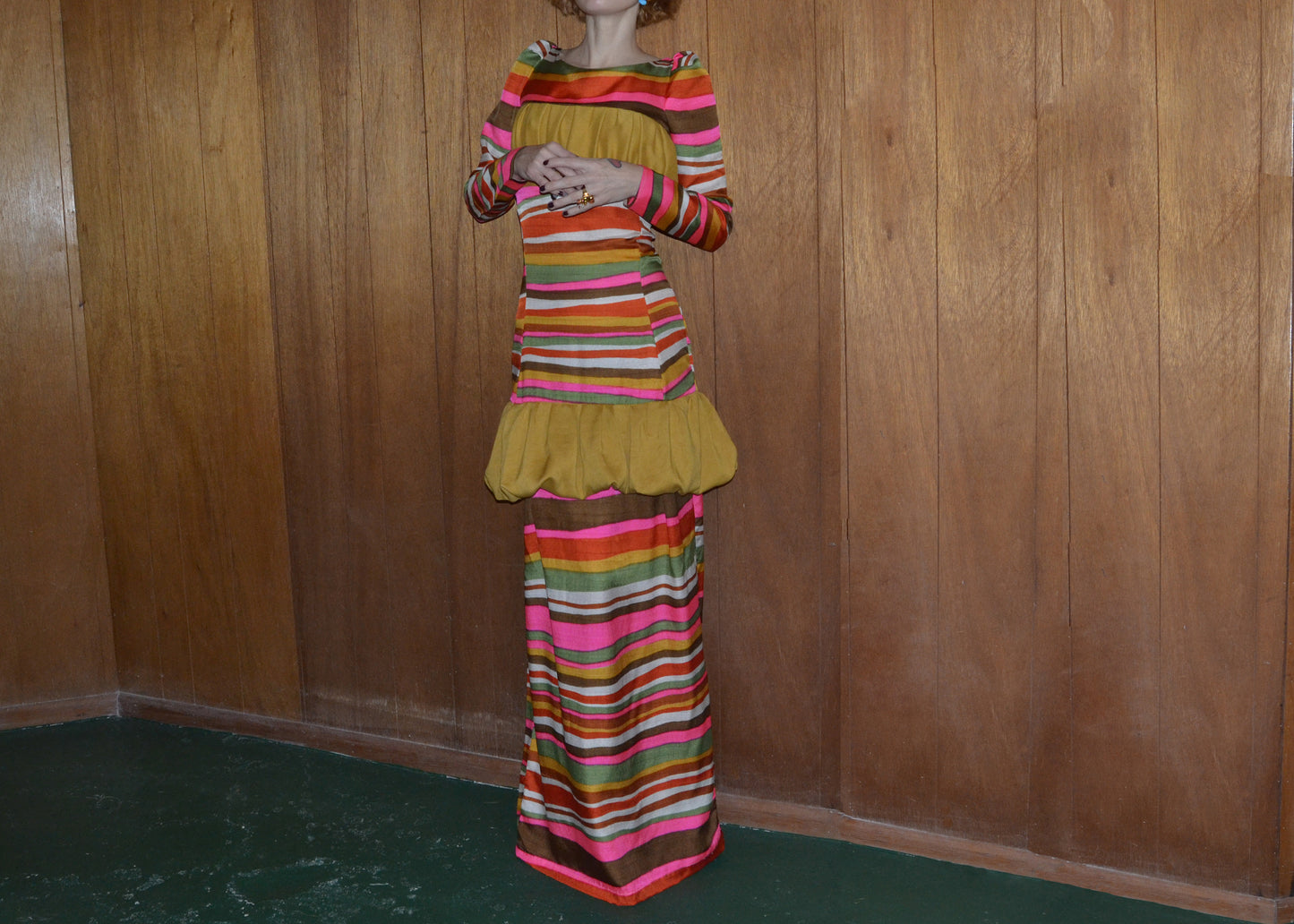 over the rainbow silk gown XS