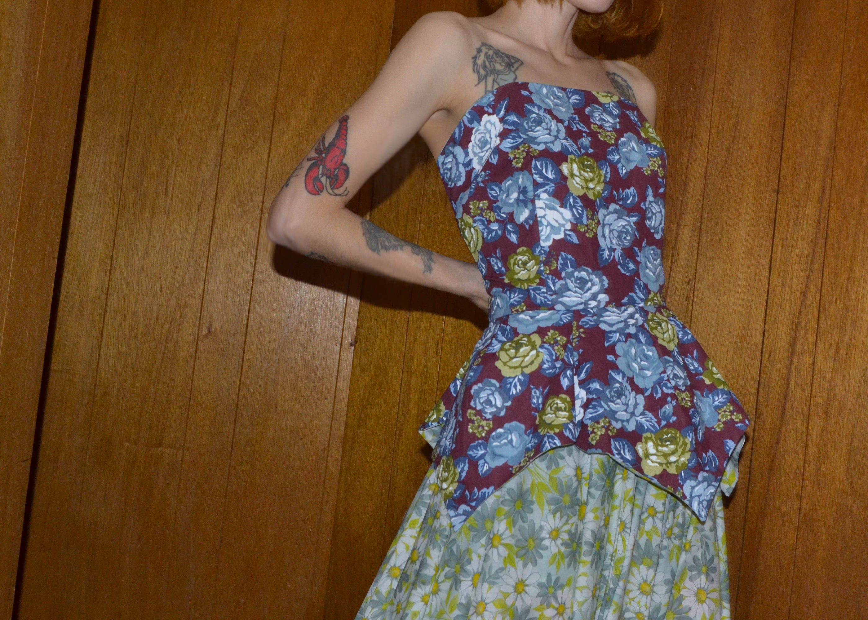 cotton voile tulip gown L