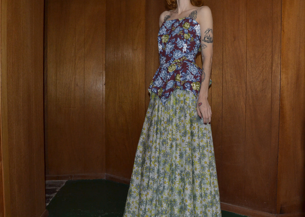 cotton voile tulip gown L